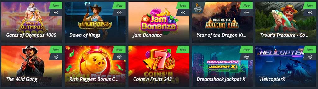 Jet Casino slot játékok